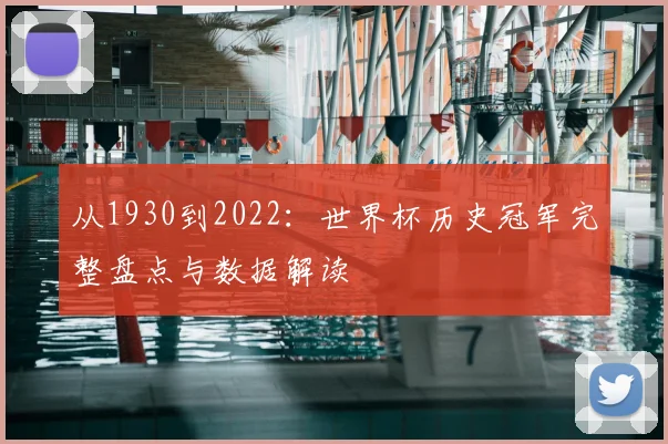 从1930到2022：世界杯历史冠军完整盘点与数据解读